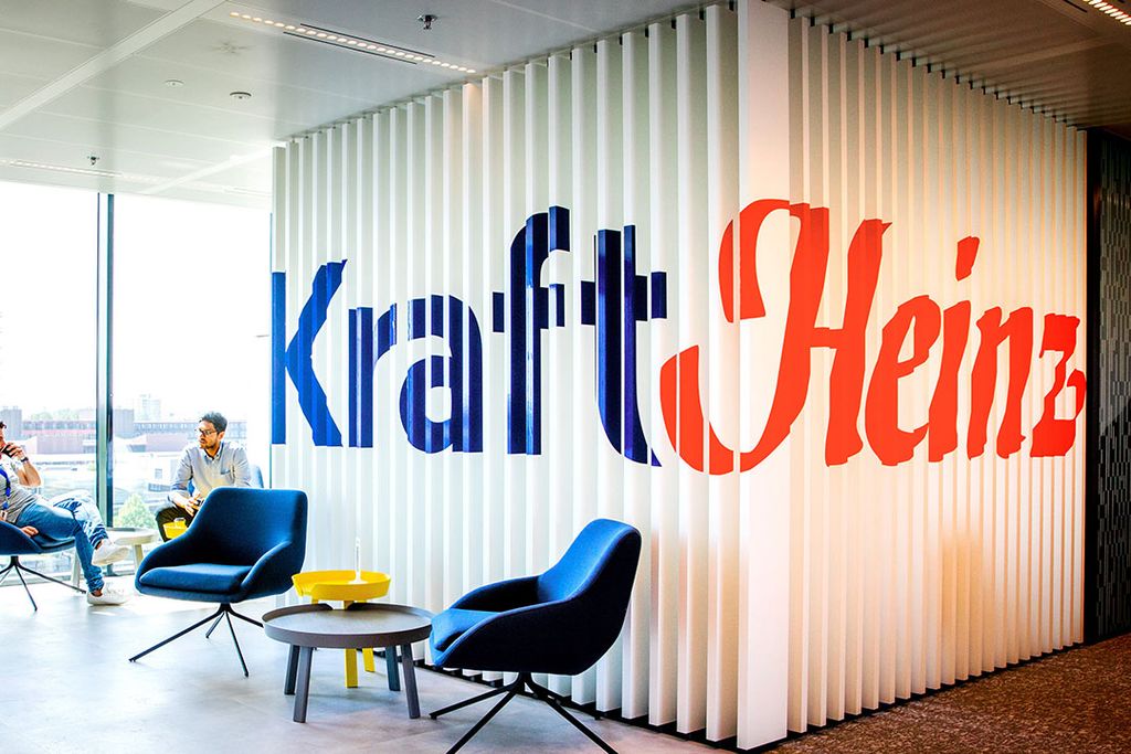 Interieur van het Global Center of Excellence van de Amerikaanse voedingsgigant Kraft Heinz op de Amsterdamse Zuidas. - Foto: ANP