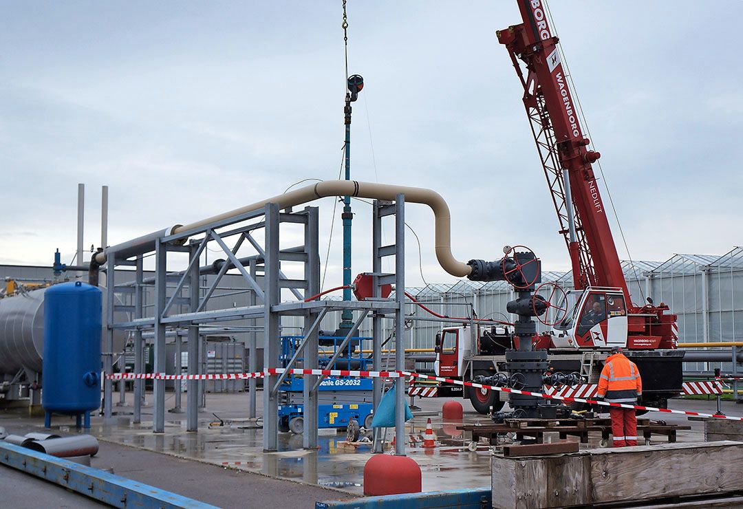 Agriport A7 gebruikt geen warmte van datacenters, maar is marktleider in aardwarmte. Foto: Gerard Boonekamp. - Foto: Gerard Boonekamp