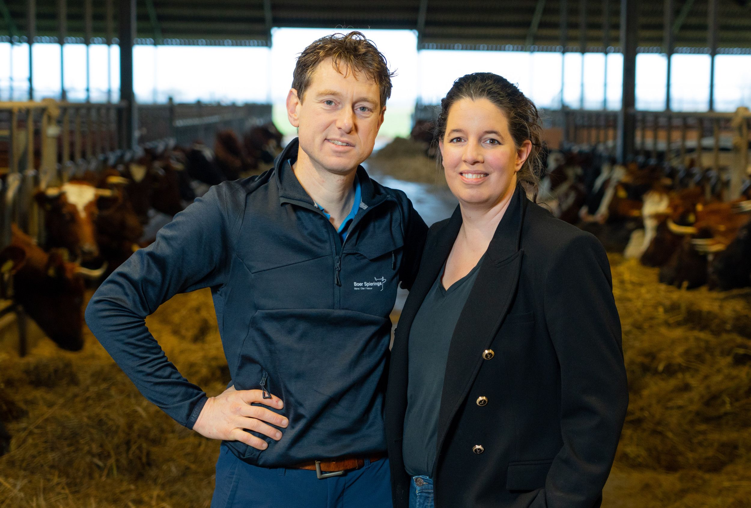 Jasper en Afke Baukje Spierings wonnen de laatste editie van Agrarisch Ondernemer van het Jaar. Foto: Jan Willem Schouten