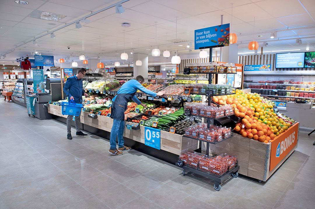 Groente en fruit in een AH-winkel. - Foto: Albert Heijn