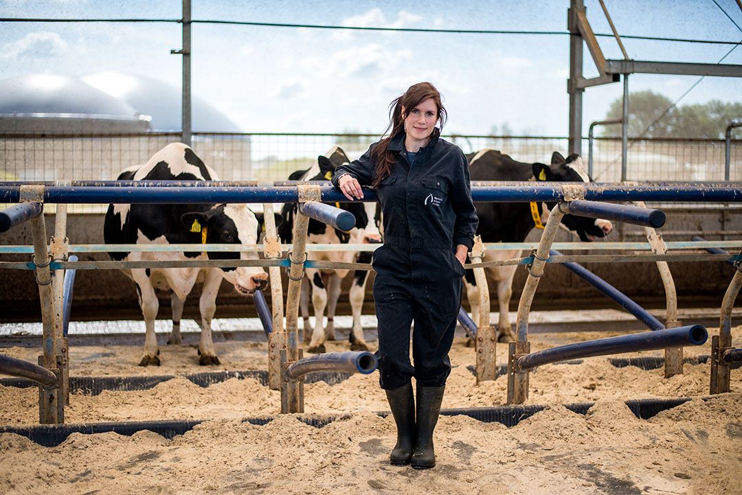 Eke Folkerts:  Zelf boer worden was nooit mijn ambitie. Maar het begint af en toe wel te kriebelen." - Bron foto: Eke Folkerst