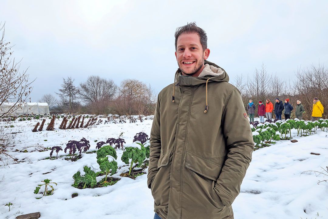 Bart Kraaijvanger gaf een workshop gegeven op Tuinderij de Voedselketen in Oirschot.