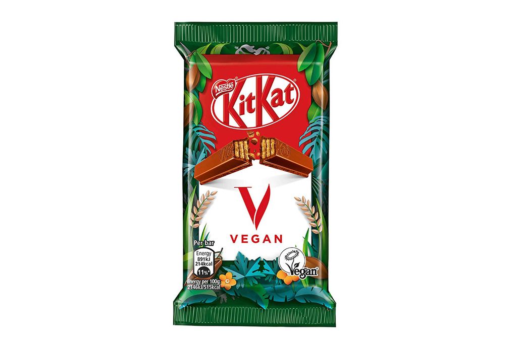 Nestlé komt met een vegan-variant van de chocoladereep KitKat. - Foto: Nestlé