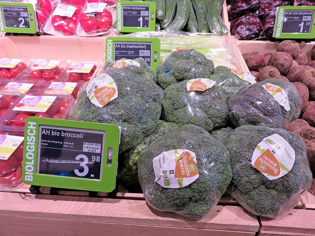 Broccoli in de reclame bij AH. - Foto:Ton van der Scheer