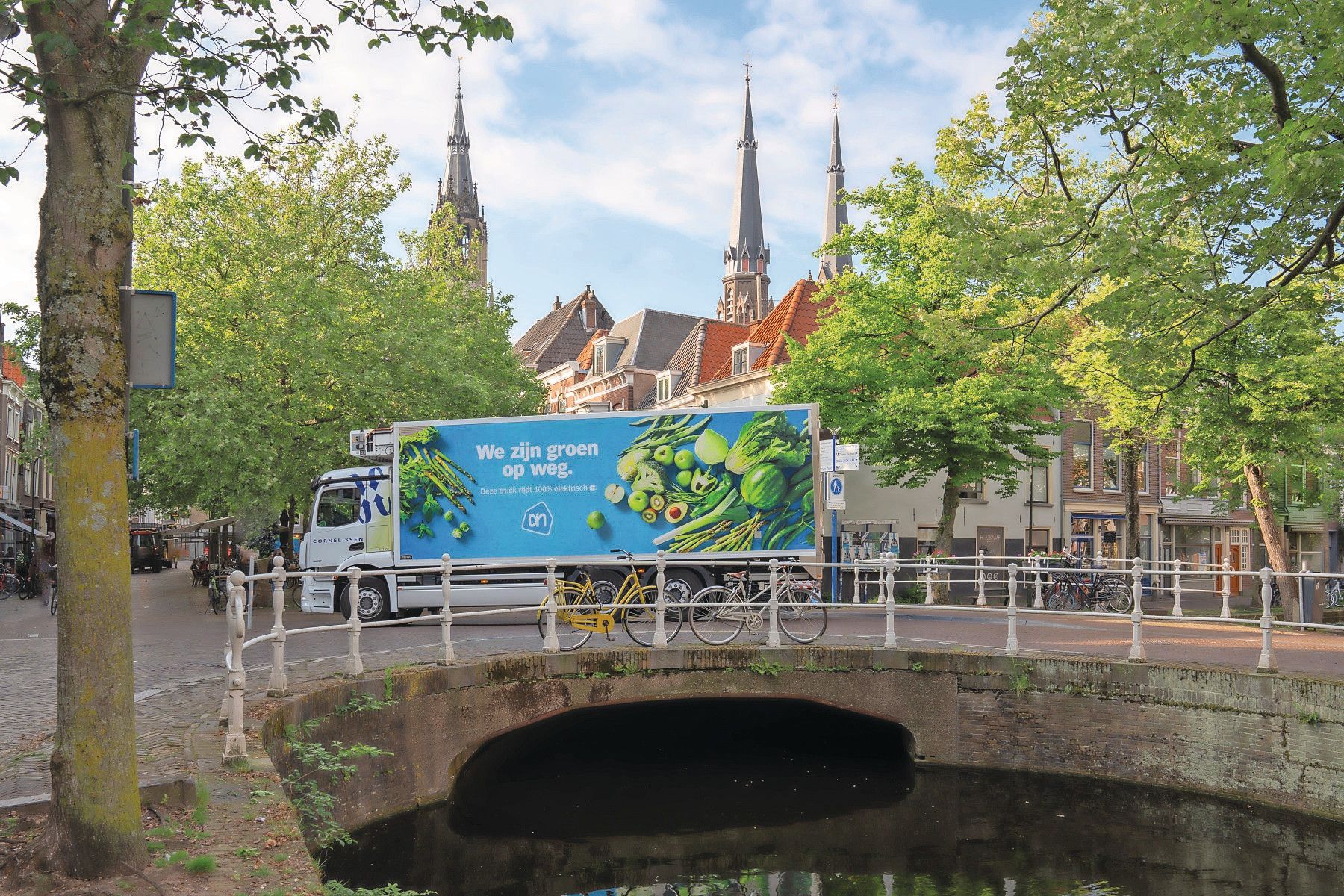 Grote supermarktketens als AH zetten zich sterk in voor vergroting marktaandeel biologisch. Foto: Albert Heijn