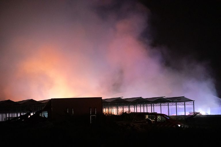 Beeld van brand in Etten-Leur. - Foto: Christian Traets / SQ Vision