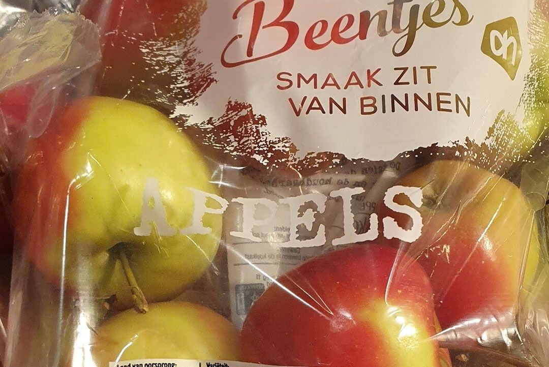 Kleine appels van verdroogde fruitpercelen. - Foto: Misset