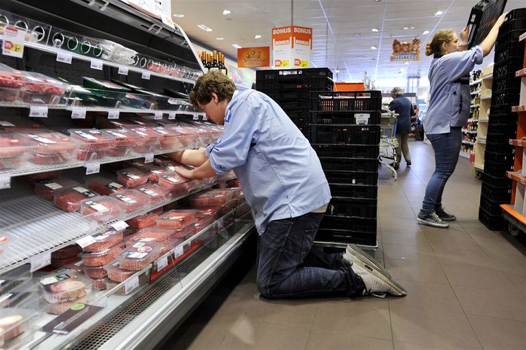 Concept met Nederlands rundvlees van Albert Heijn en A-ware gaat op de schop na tegengas veehandel. - Foto: ANP