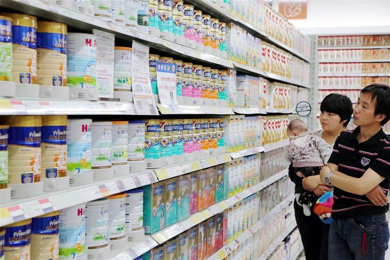 Vooral de flink gestegen verkoop van babyvoeding in China droeg bij aan de sterke groeicijfers van A2 Milk Company. Foto: ANP