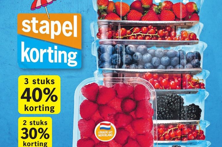 Supermarkten kijken naar een Farmer Friendly-keurmerk, overheden naar een verbod op verkoop onder de kostprijs. - Beeld: dagbladadvertentie AH