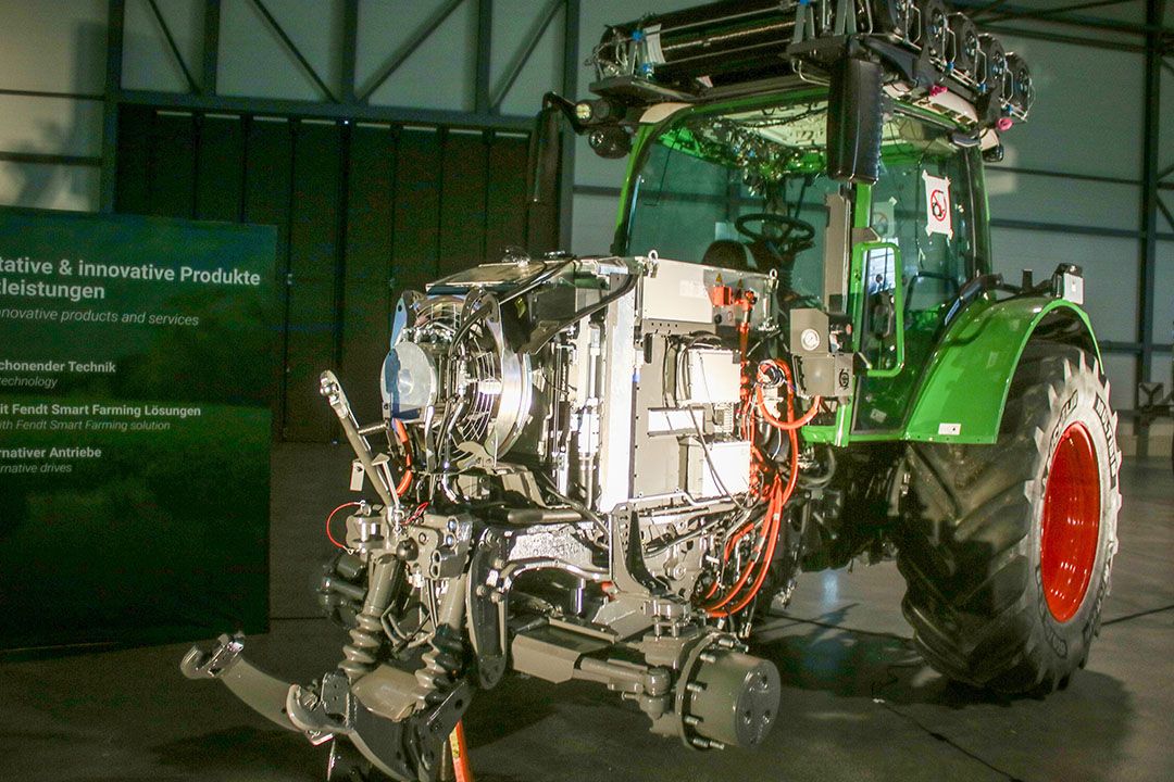 Fendt test in Duitsland waterstoftrekkers. Zo ziet het prototype van de Fendt-waterstoftrekker eruit. - Foto: Samuel Süß