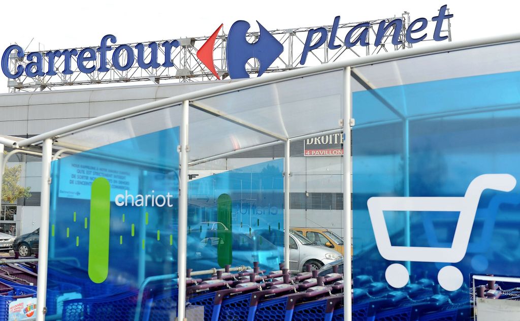 Een supermarkt van Carrefour nabij Bordeaux. Carrefour is wereldwijd het tweede supermarktconcern.