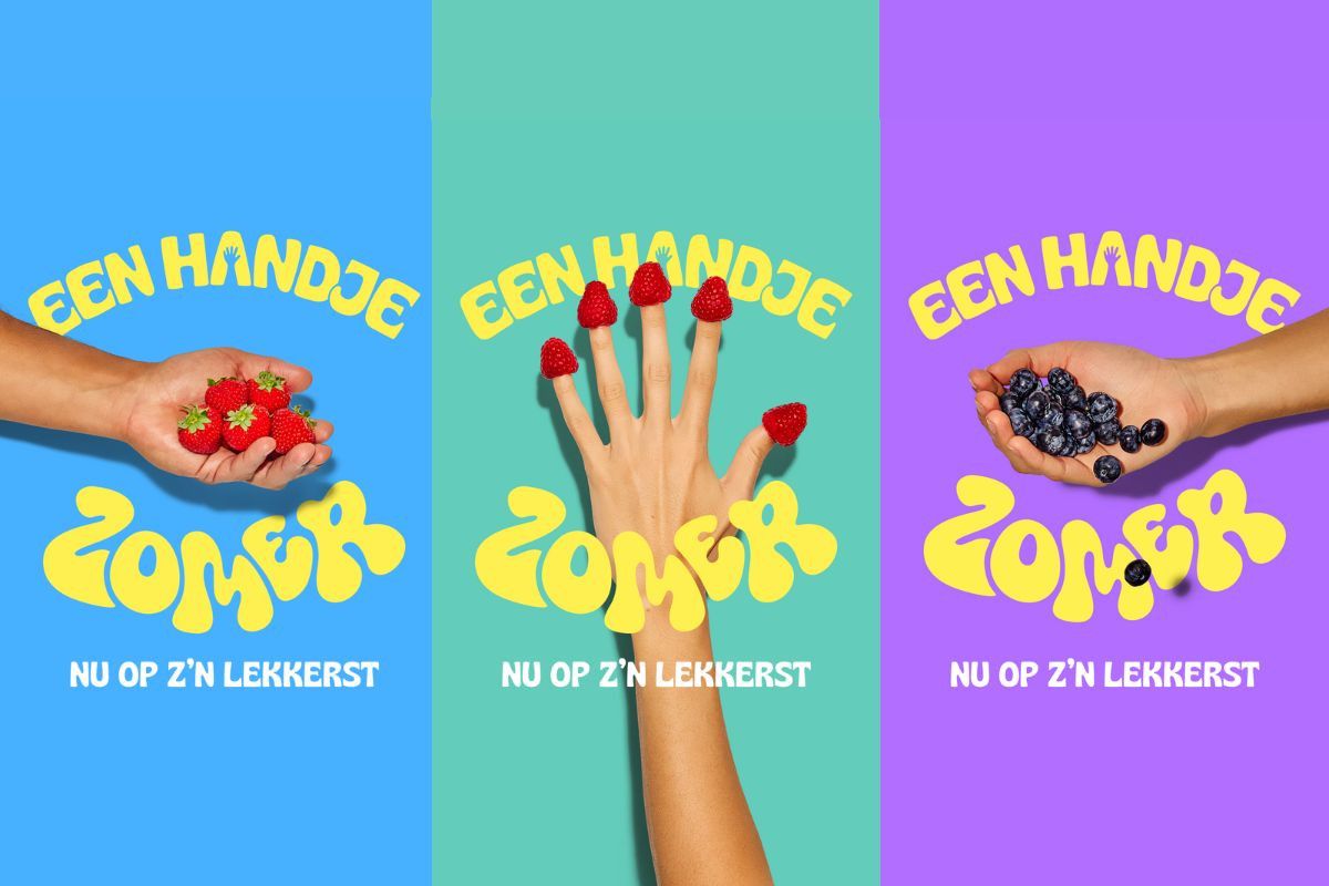 'Een handje zomer' verleidt de consument tot aankoop. Beeld: GroentenFruit Huis