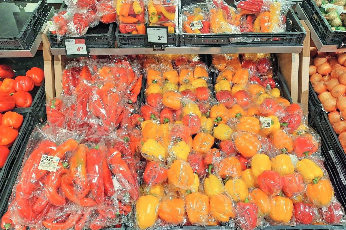 Gele paprika zit dit jaar in een bijzonder moeilijke fase, rood niet veel beter. Foto: Harry Stijger