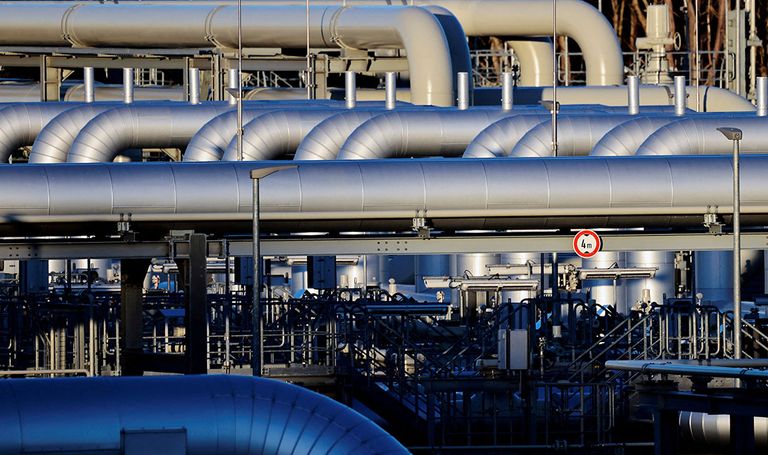 Pijpleidingen van de Nord Stream 2 in Lubmin, Duitsland. - Foto: Reuters