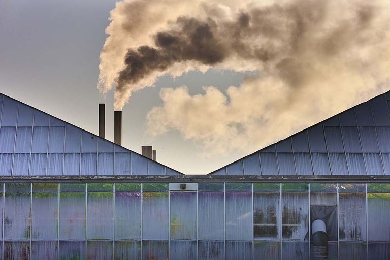 PlanetProof stelt als tussendoel voor 2030 dat de CO2-uitstoot van kassen met 45% omlaag moet. - Foto: ANP