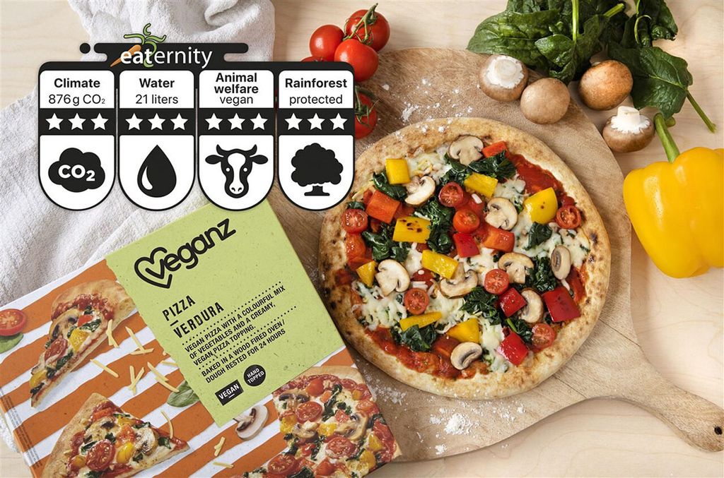 Vegan pizza van Veganz. - Foto: ANP