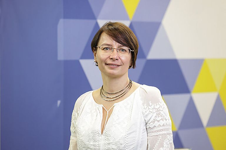 Iryna Kukhtina, voorzitter van de Oekraïense zachtfruitsector. - Foto: Fruit Logistica