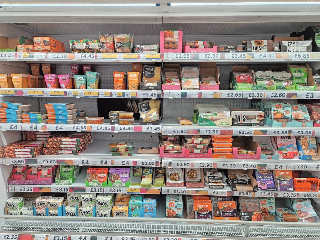 Ook vleesalternatieven profiteren van de hoge vleesprijzen in het Verenigd Koninkrijk. Foto: Misset