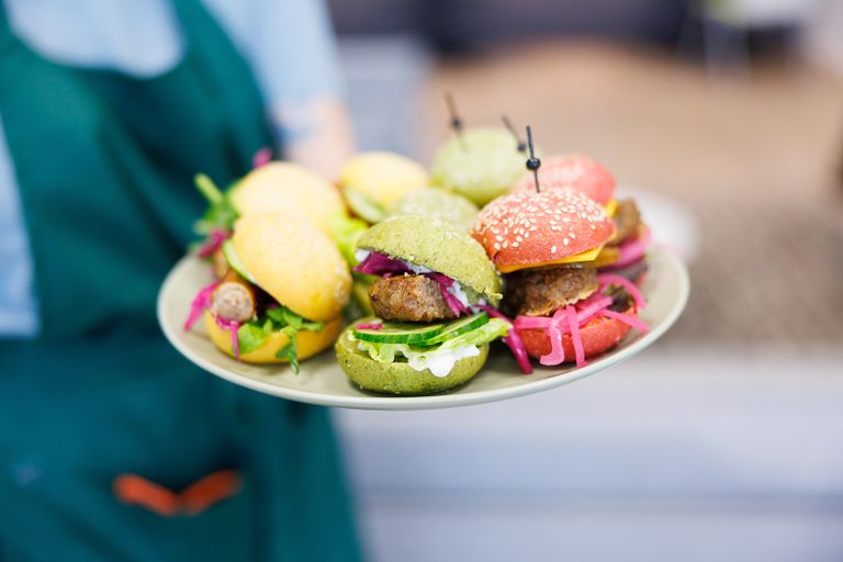 Hybride burgers. Foto: Bram Saeys