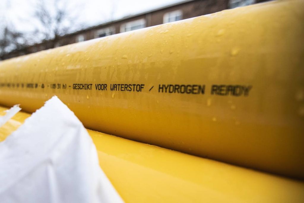 Aanleg van gasleiding die geschikt is voor waterstof.

 – Foto: ANP/ HH Laurens van Putten