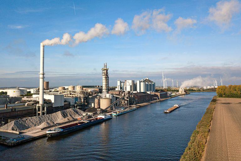 Bieten worden per schip en vrachtwagen geleverd bij Cosun Beet Company. Veel broeigasgasemissiens worden aangejaagd de ketens voor en na het landbouwbedrijf, zoals transport en productverwerking. - Foto: Peter Roek