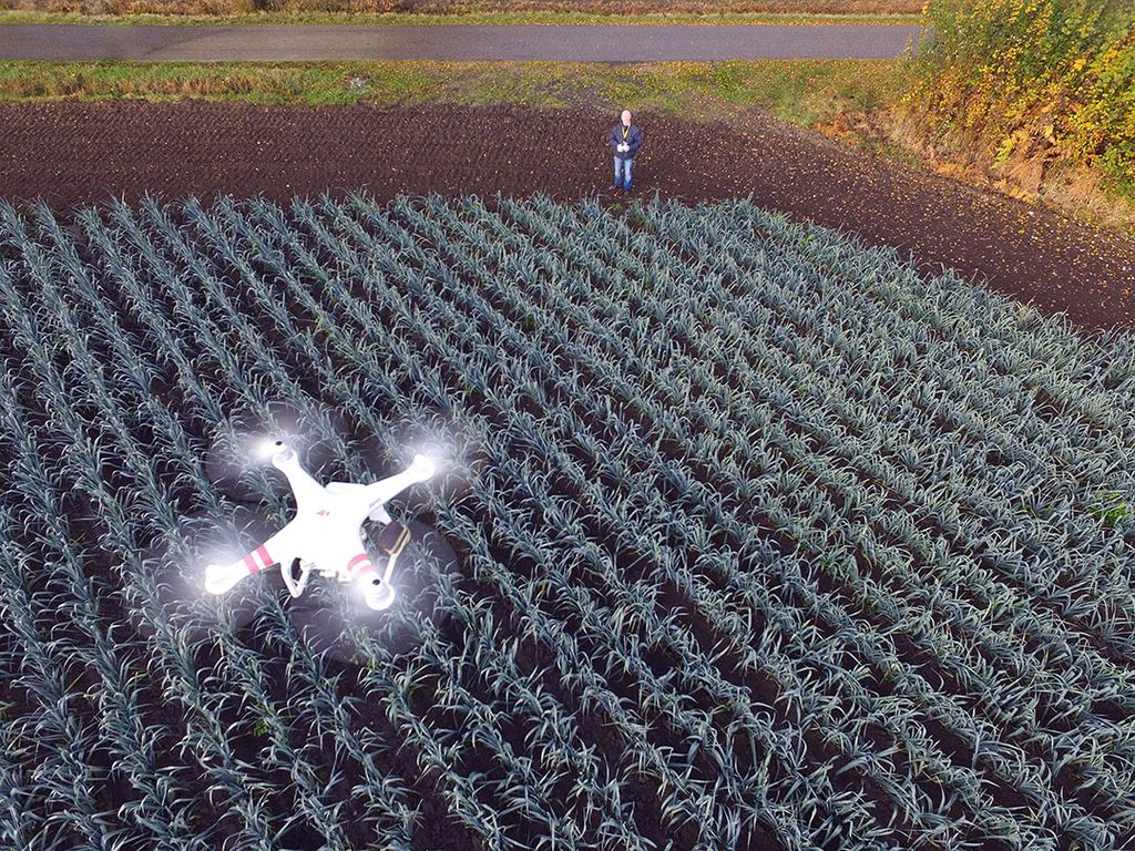 Toepassing drones voor inspectie en besproeiing. - Foto: Bert Jansen