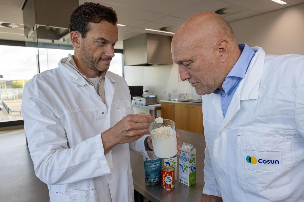 Michiel Pronk, Cosun Ingredients (links) en Jeroen van den Boezem van NIRAS. Foto's: NIRAS