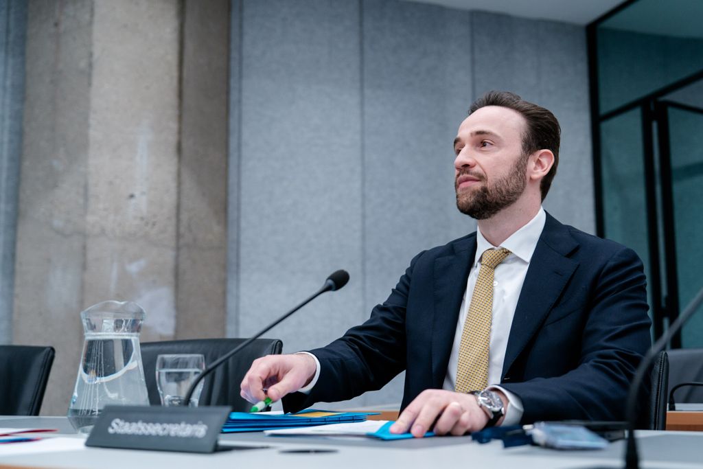 Staatssecretaris Silvio Erkens van LVVN. Het kabinet wil binnen de EU pleiten voor soepelere Novel Food-procedures Foto: ANP/John Beckmann/DeFodi Images