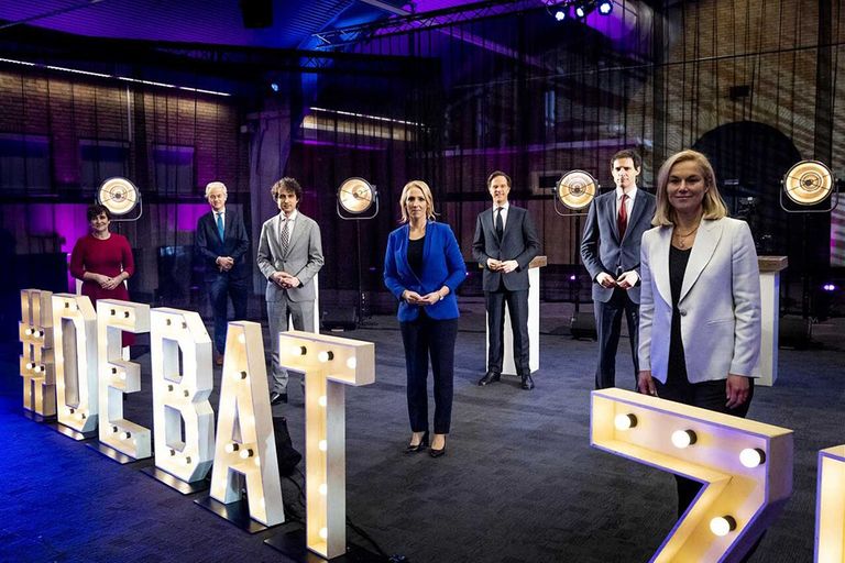 Lijsttrekkers debateerden zaterdag 13 maart tijdens het Debat van het Zuiden, georganiseerd door de Brabantse regionale media. - Foto: ANP/Sem van der Wal