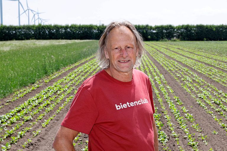 Piet van Andel: "We proberen de rode biet van de lijst vergeten groenten te krijgen." - Foto: Ton Kastermans