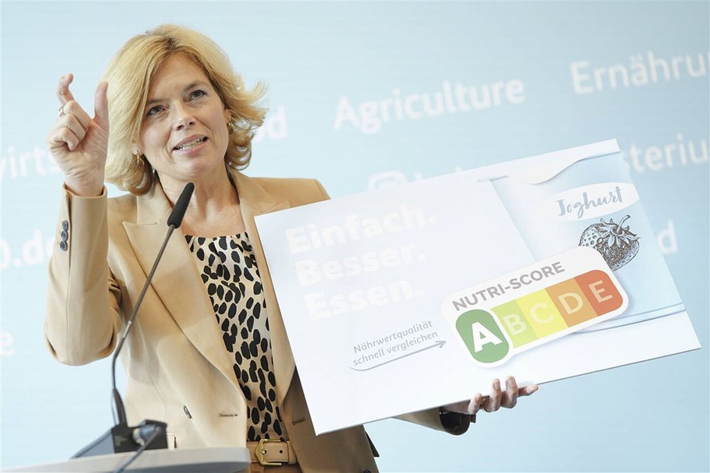 Verantwoordelijk voor de promotie van het label Nutri-Score – ook wel voedingsverkeerlicht genoemd – is landbouwminister Julia Klöckner. Foto: ANP