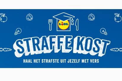 Het op studenten gerichte pop up restaurant in Gent heet op zijn Vlaams: Straffe Kost. - illustratie: Lidl
