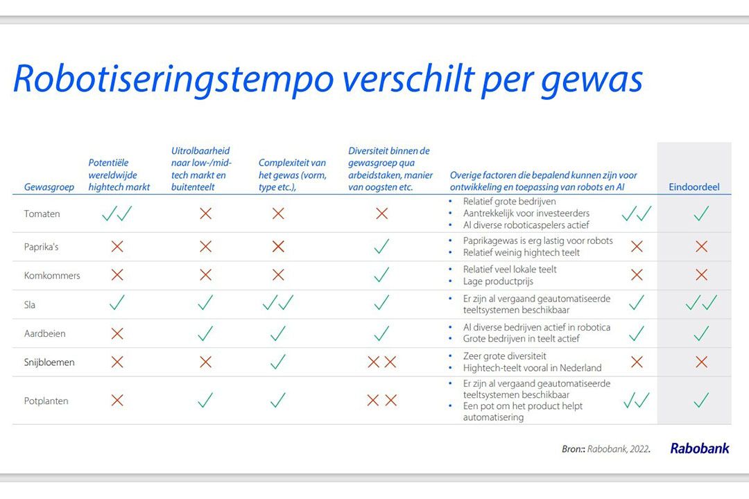 Met sla zijn  het snelst stappen te maken. - Grafiek: RaboResearch