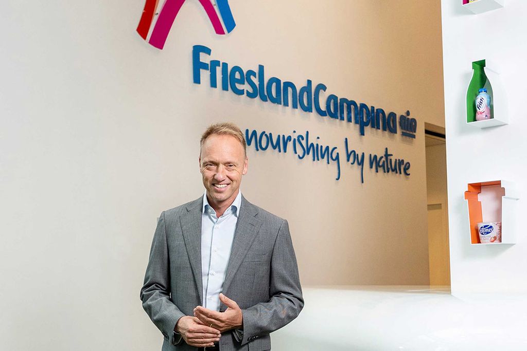 CEO van FrieslandCampina Hein Schumacher wil de situatie van 2020 nooit meer meemaken toen melkveehouders de interim-uitkering moesten terugbetalen. - Foto: Herbert Wiggerman