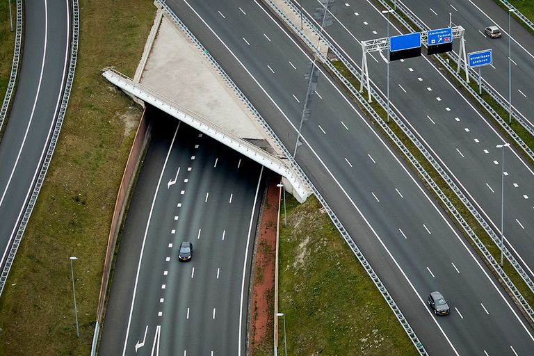 Zo goed als lege snelwegen tijdens de coronacrisis. - Foto: ANP
