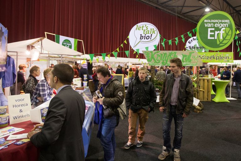 EKO zo ver het oog reikt op de BioBeurs in Zwolle. - Foto: Ronald Hissink