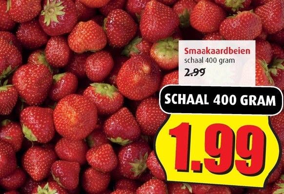 Aardbeienprijs zet stapje terug vóór paasweek