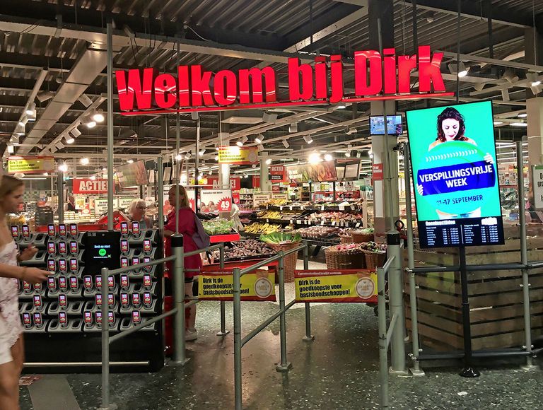 De vijfde Nationale Verspillingsvrije Week wordt bij vrijwel alle grote supermarkten onder de aandacht gebracht.  Foto: Ton van der Scheer