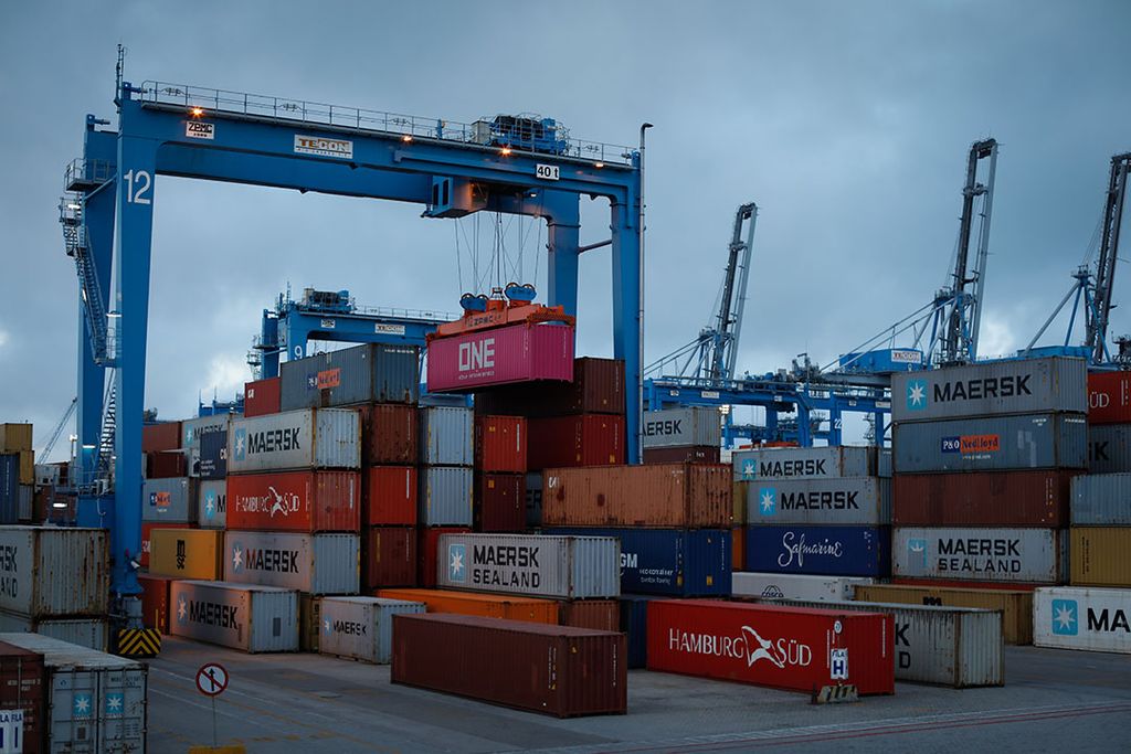 De container terminal van de haven van Rio Grande in het zuiden van Brazilië. Het is de derde grootste haven na de haven van Santos. Foto: Wenderson Araujo/Trilux - Foto: Wenderson Araujo