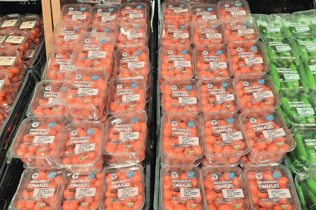 Bij snacktomaten was er in augustus een productiedip. Foto: Harry Stijger