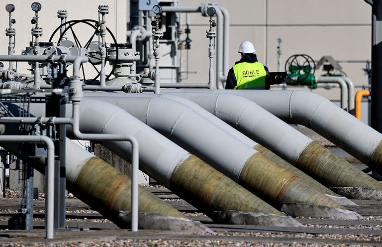 Gaspijpleidingen in Duitsland waardoor Nord Stream-1 gas loopt. - Foto: Reuters