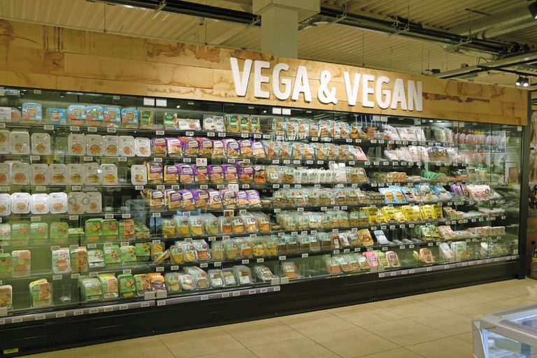 Het vega en veganschap bij Jumbo. Foto: Ton Kastermans