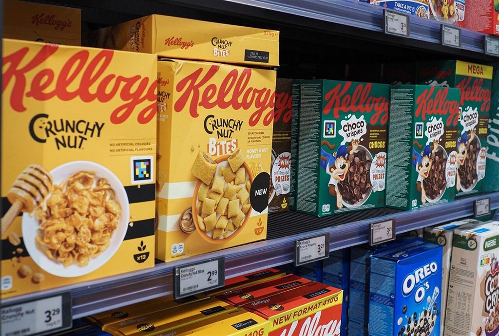 Kellogg's in een supermarkt in Wenen. In de VS groeide de omzet van Kellogg's met 14%, in Europese landen was er door valuta-effecten een daling van 11%. - Foto: ANP