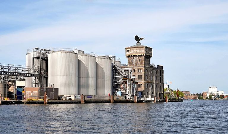 De productielocatie van Bunge Loders Croklaan (links op de foto) in Wormerveer. De werkzaamheden verhuizen in 2025 naar de nieuwe fabriek in Amsterdam. - Foto: ANP